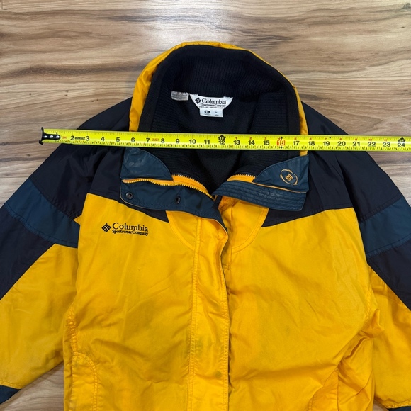 Columbia Bugaboo Jacket Women’s XL Yellow Black Vintage - Picture 3 of 10